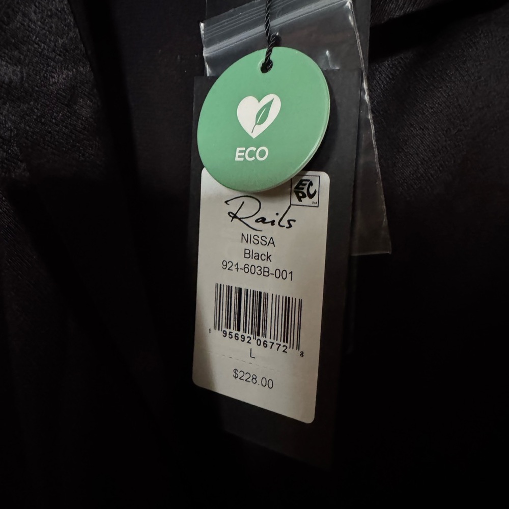 NWT Rails Black Blouse - Picture 5 of 6